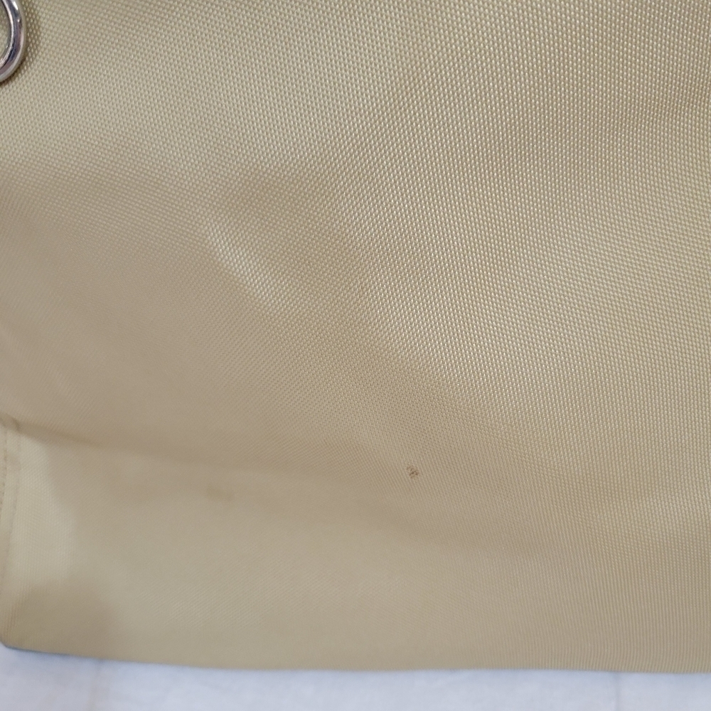 Cole Haan Tan & Blue Nylon Shoulder Tote Bag - Picture 7 of 13